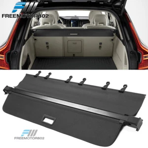 Fits 18-25 Volvo XC60 Rear Retractable Security Shield Trunk Cargo Cover - PVC - Picture 1 of 16