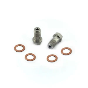 For Saab 93 9-3 YS3F 2002-2016 2x Front Caliper Banjo Bolts STAINLESS STEEL - Picture 1 of 6