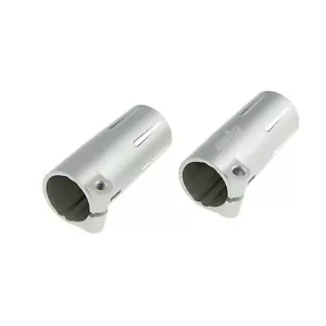 GDS Racing Alloy Rear Hubs/Axle Lock-Outs Silver for Axial SCX10 II - Picture 1 of 3
