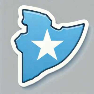 SOMALIE 2x Autocollant Adhésif Carte Vinyle Sticker Drapeau - Bild 1 von 1