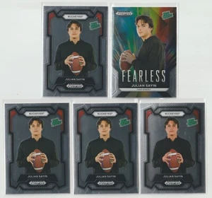 2024 Prizm Draft Picks Julian Sayin Rated Prospect card lot / Fearless Insert - Picture 1 of 1