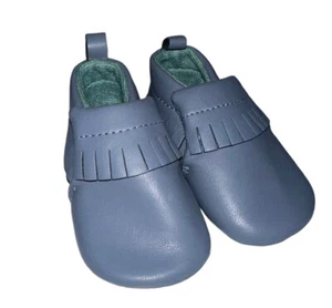 Carter's Child Of Mine Kleinkind Mokassins Größe 0-3 Monate blau grau - Bild 1 von 7
