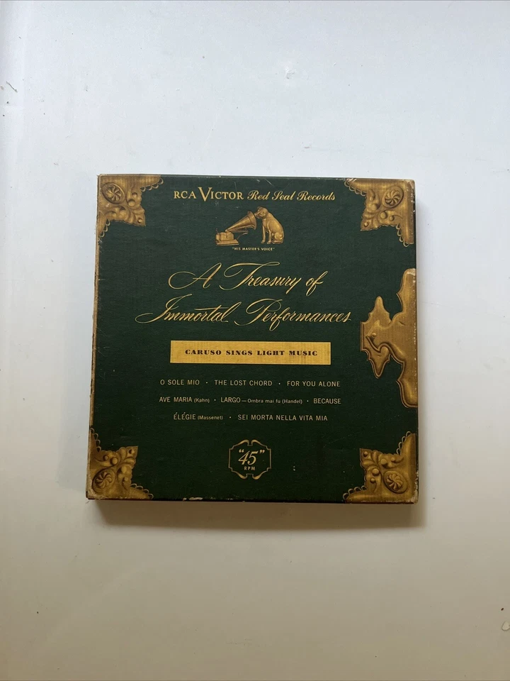 A Treasury Of Immortal Performances - Caruso Sings Light Music - 45 LPs Vintage - Image 1 of 1