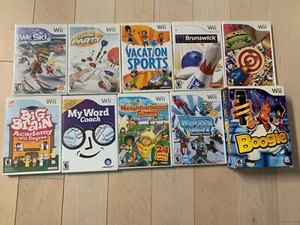 10 Wii Familienfreundliche Sortiment Scheiben inkl. Karaoke Spiel mit Mikrofon - Bild 1 von 4