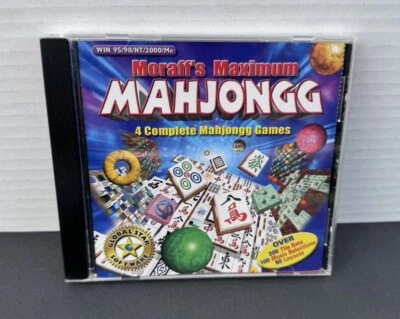 Mahjongg Moraff’s Maximum 2000 PC CD-ROM Game 4 Complete Mahjongg Games a176 - Image 1 of 3