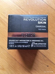 Charcoal Face Mask Blemish Draws Out Oil Revolution SkinCare Glycolic Acid  - Picture 1 of 5
