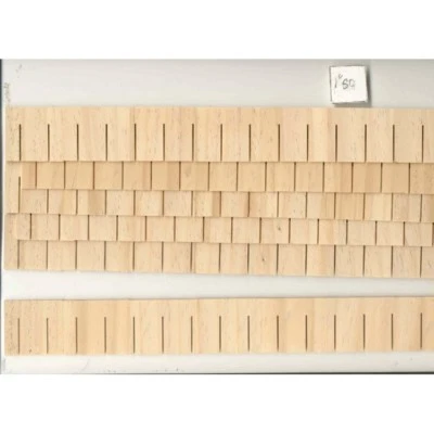SHINGLE STRIPS Butt Style 7404 1/12 scale dollhouse roofing wood Houseworks 12pc