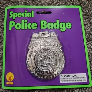 Special Police Badge Rubies Costume Accessory Dress-up Halloween - Picture 1 of 2