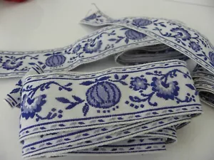 4 Tessitura blu e bianca fantasia cipolla 4,5 x 173/148/128 cm mai usata - Foto 1 di 4