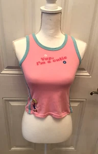 Vintage Y2K Disney Store Lizzie McGuire Tank Top Grunge Fairy 90s Baby Tee HTF! - Picture 1 of 13