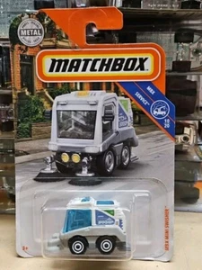 2018 Matchbox MBX Mini Swisher Service 10/20 #83/100 City Sweep Grey White Metal - Picture 1 of 3