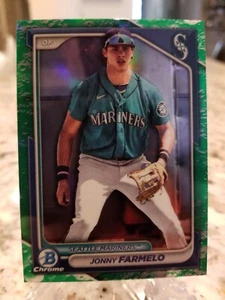 Jonny Farmelo 2024 Bowman Chrome Prospects Lunar Glow Refractors #BCP-147 - Picture 1 of 2