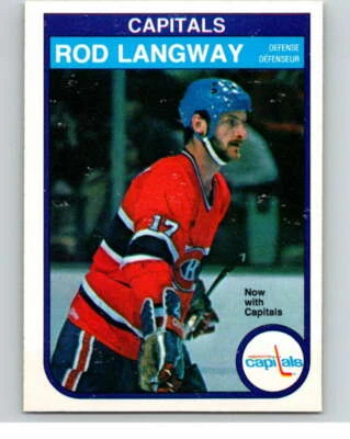 1982-83 O-Pee-Chee #368 Rod Langway  Washington Capitals V59695 - Image 1 of 2
