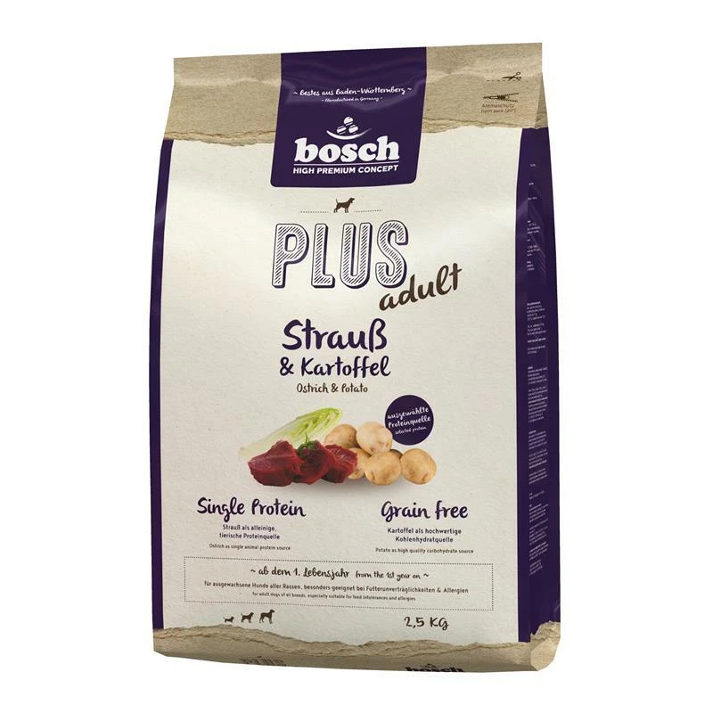 Bosch PLUS Strauß & Kartoffel | 2,5kg Hundefutter - Bild 1 von 1