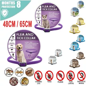 Adjustable Flea and Tick Collar Anti Mosquito Repellent For Cats And Dogs Pets - Picture 1 of 21