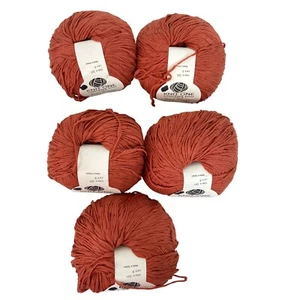 Knit One Crochet Too Yarn Color Clay #331 100% Cotton AT785 Lot of 5 - Picture 1 of 7