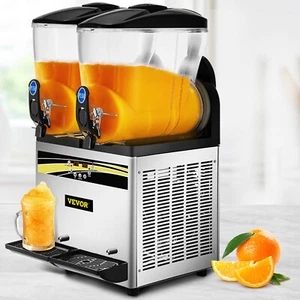 VEVOR 2x15L Slusheis Slush Maschine Eismaschine Slushgerät 1000W Slushmaschine - Bild 1 von 12
