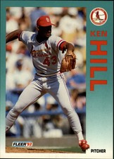 1992 Fleer St. Louis Cardinals Baseball Card #580 Ken Hill