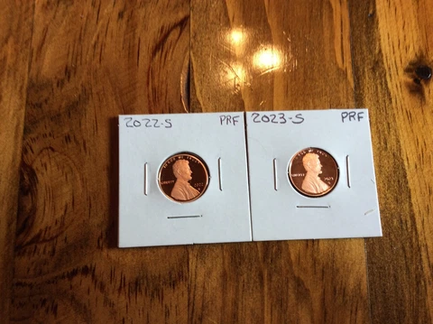 2022 S  2023 S Proof  Lincoln Union Shield Penny/ Cents Cover