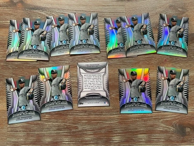 2014 Bowman Chrome Tim Anderson Future of the Franchise Mini Refractor lot (12) - Image 1 of 1