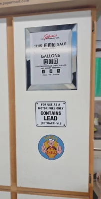 Shell - Popeye Gas Pump Sticker kit for Door Mural/Fridge Wrap great 4  Man Cave - Image 1 of 4