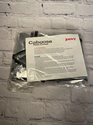 Cubierta de lluvia Joovy Caboose transparente con borde negro nueva en caja Foto 1 de 3