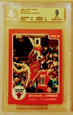 1996 TOPPS STAR MICHAEL JORDAN RC RP#24 BGS 9 MINT EBAY 1/1  L@@K!!!