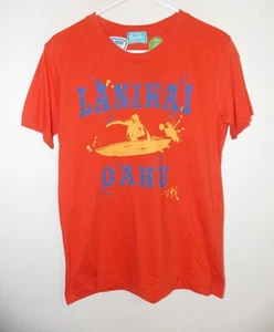 Camiseta para hombre Lanikai Oahu cada Shurf pequeña naranja nueva con etiquetas - Imagen 1 de 4