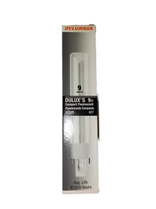 Lot Of 12 Sylvania Compact Fluorescent Dulux S 20329 9watt NIB NEW white 9 watt - Picture 1 of 5