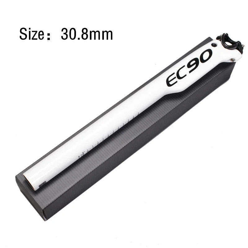 Tija de sillín de bicicleta de carretera MTB de carbono 27,2/30,8/31,6*350/400 mm abrazadera de tija de sillín de ciclismo Foto 1 de 4