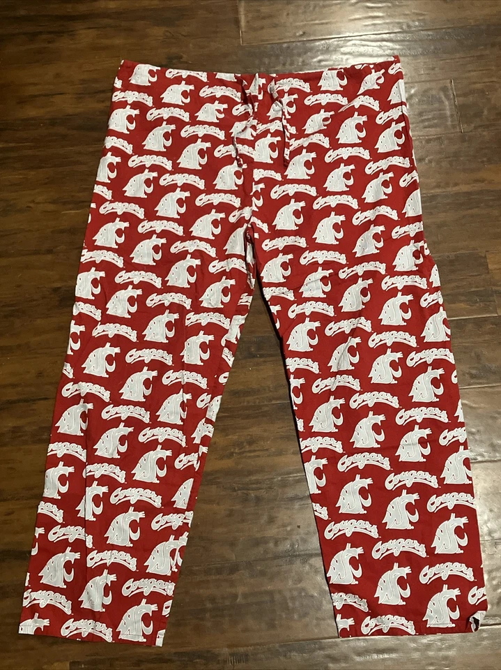 Pantalones pij Broad Bay Washington State logotipo carmesí para hombre XL Foto 1 de 4