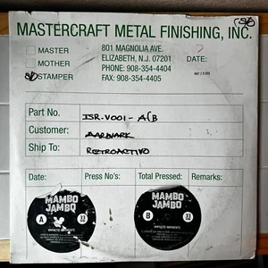 Mambo Jambo, Impacto Inminenete, 2013 Master Vinyl Record Metal Pressing Plates - Imagen 1 de 2