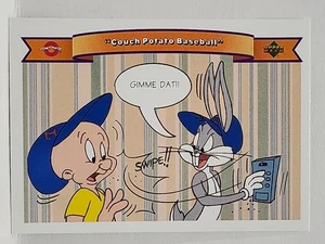 1991 Upper Deck Comic Ball 2 Couch Potato Baseball Elmer Fudd Bugs Bunny #51 - Picture 1 of 2