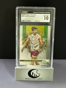 Carlos Alcaraz 🇪🇸 (RC | CGC Gem Mint 10) -- 2024 Topps Chrome 🎾 #50 Rookie - Imagen 1 de 2