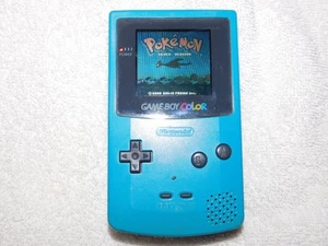 TEAL - Nintendo Game Boy Color Handheld Game Console with Pokemon Silver Version - Picture 1 of 12