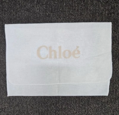 CHLOE 集尘袋 9 英寸 X 6 英寸白色折叠太阳镜旅行存储钱包保护套 15 — 第 1/4 张图片