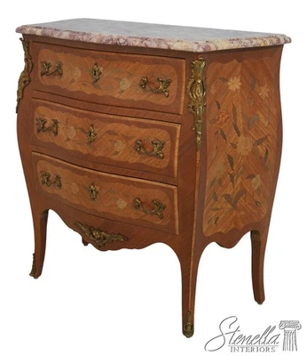 L69808: французский мраморный верхний комод с акцентом сундук Людовика XV - Изображение 1 из 4