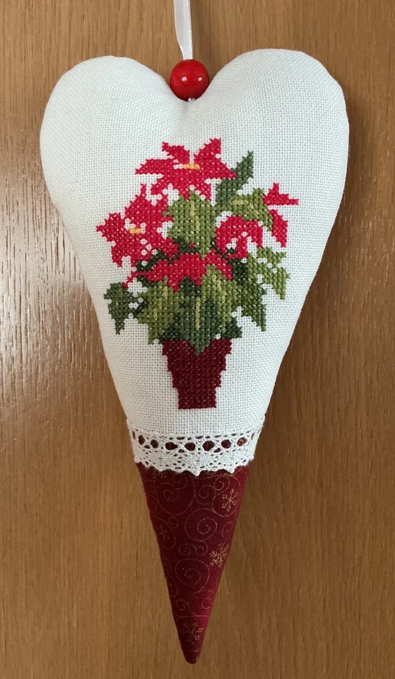 Acufactum Deko Herz Kreuzstich Sticken Weihnachten Weihnachtsstern Bengtsson - Bild 1 von 1