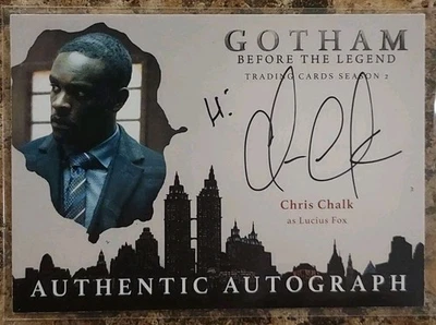 GOTHAM Before The Legend Season 2 Autograph Card -CC (CHRIS CHALK AS LUCIUS FOX) - Image 1 of 2
