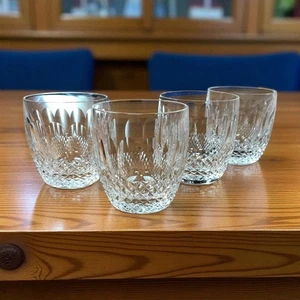 Set 4 bicchieri vintage Waterford Colleen stelo corto vecchio stile - Foto 1 di 11