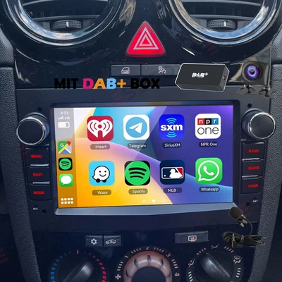 DAB+ Android 15 Für Opel Astra H Corsa C/D Vectra C Zafira Autoradio GPS 2+64GB - Bild 1 von 4