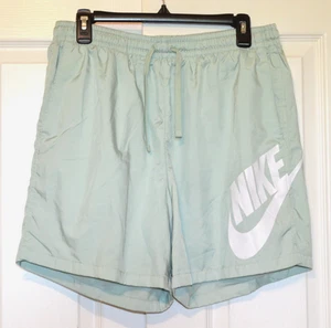 Nike Shorts Mens XL Green Swim Trunk Mesh Lined Drawstring Waist 31" Inseam 5" - Picture 1 of 11