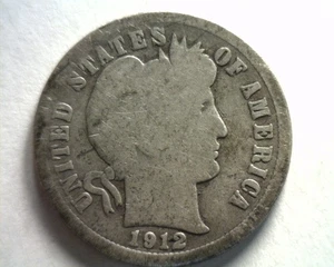 1912 FRISEURGROSCHEN GUT G SCHÖNE ORIGINAL MÜNZE AUS BOBS MÜNZEN SCHNELLER 99c VERSAND - Bild 1 von 2