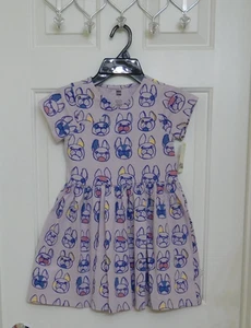 NWT Tea Collection French Bulldogs Wrap Neck Dress sz 6 or 7 - Picture 1 of 1
