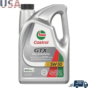Aceite de motor 5W30 totalmente sintético protección motor desgaste lodos reducción 10 k millas - Imagen 1 de 16