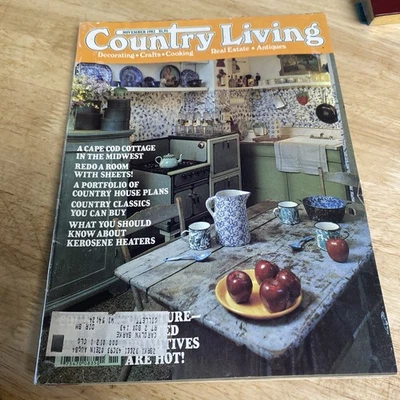 Country Living Magazine 1982 November Farmhouse Decorating Crafts Cooking - Image 1 of 4