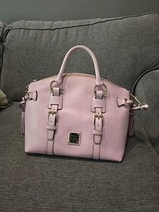 Dooney And Bourke Sorrento Satchel MAUVE PINK Leder kleine Schulter Handtasche Rarität - Bild 1 von 10