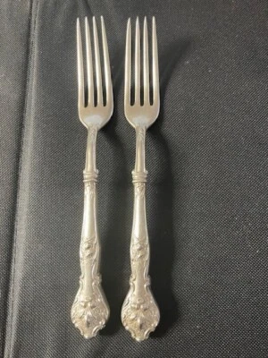 1847 Rogers Bro винтажный 1906 желудь Charter дуб обед вилки (2) полая ручка - Изображение 1 из 4