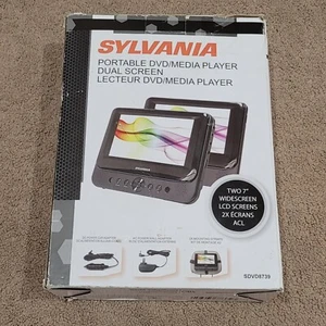 Sylvania SDVD8739  Two 7" Dual-Screen Portable DVD/media Player - Picture 1 of 3
