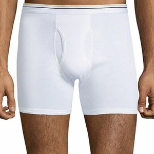 Stafford 4-Pair Men's Underwear Cotton Boxer Brief White-3XL - Picture 1 of 3